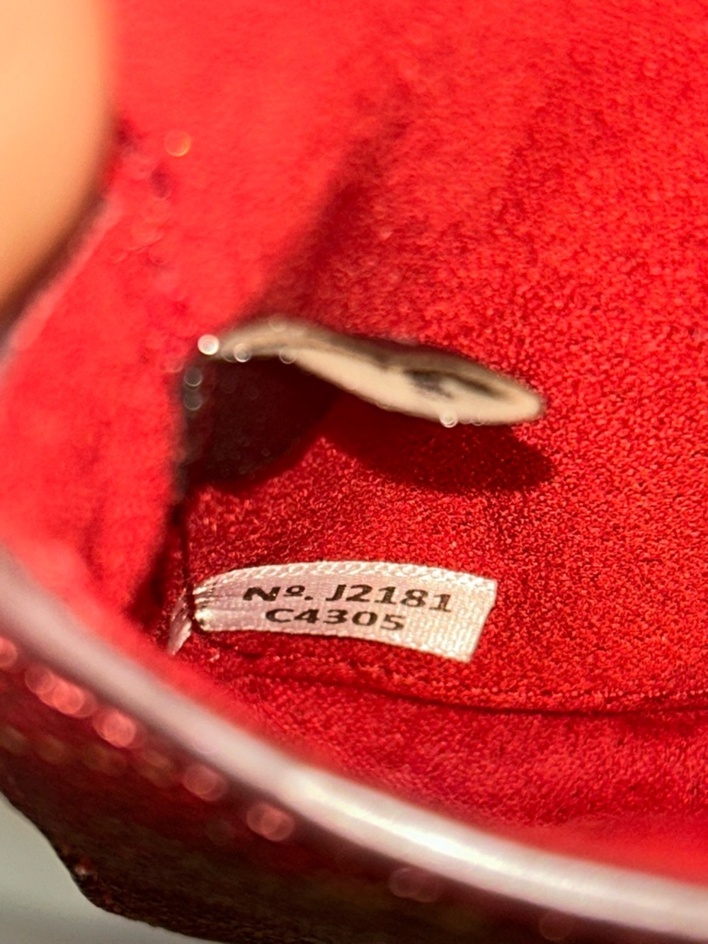 Coach Red Signature Leather Key Pouch with Gold Hardware - Picture 7 of 12